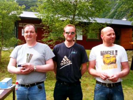 Fra venstre Svein Kåre Furre, Erling Melvær, Ole Arild Aa